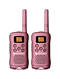 Motorola Radio de 16 millas de rango, 22 canales FRS/GMRS, dual, Rosado