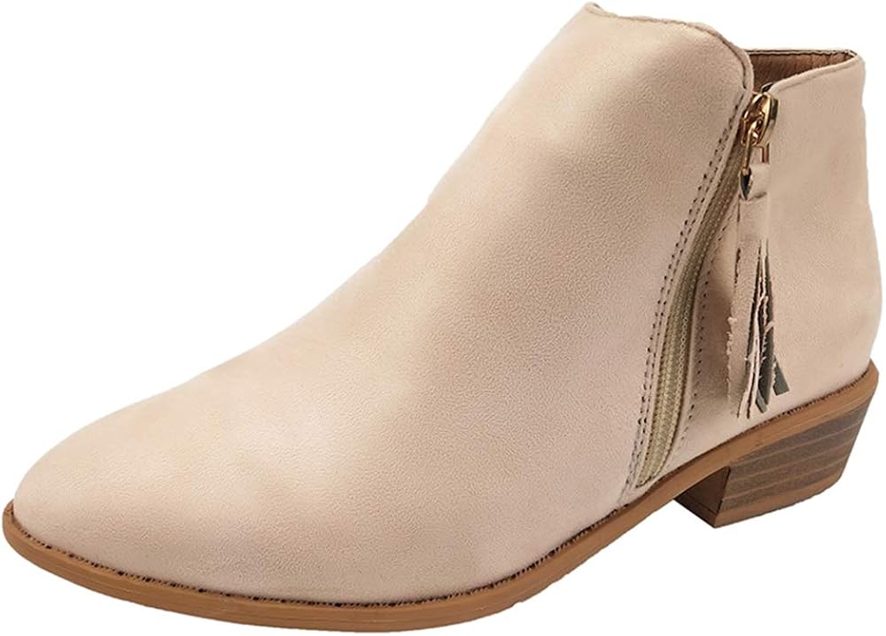 beige booties suede