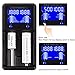 EASTSHINE Universal Battery Charger & E07 16340 Battery, S2 LCD Display Speedy Smart Charger for Rechargeable Batteries Ni-MH Ni-Cd AA AAA Li-ion LiFePO4 IMR 10440 14500 16340 18650 RCR123 26650