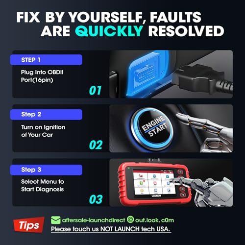 LAUNCH CRP129X V3.0 OBD2 Diagnostic Device, 12 Reset Functions, Diagnostic for 4 System Diagnostics ABS, SRS, Gearbox, Engine, Reader, Car, Full Functionality of OBD2, Auto VIN