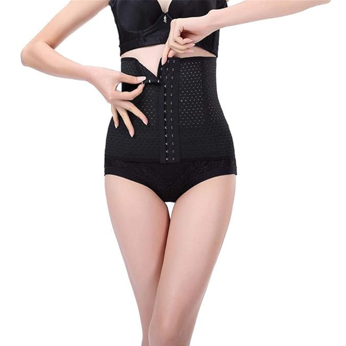 Shijunwe Waist Trainer Corset For Weight Loss Women Plus Size Belt Long Torso Postpartum Body Shaper