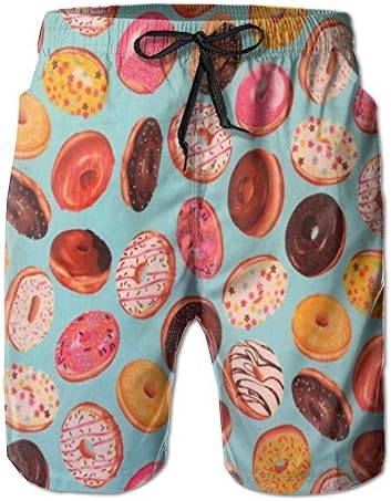 Delicious Doughnuts Men's Beach Pants Quick Dry Swim Trunks