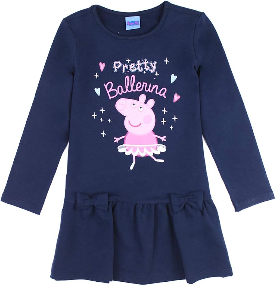 Peppa Wutz Langarmshirt Mädchen - Offizielles Lizenzprodukt 100% Baumwolle