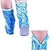 UUstar Cute Beautifull Fashion Waterproof Foldable Rain Boots Shoes Boots Covers Protector for Children Women Girls Boys Men (Blue, M)