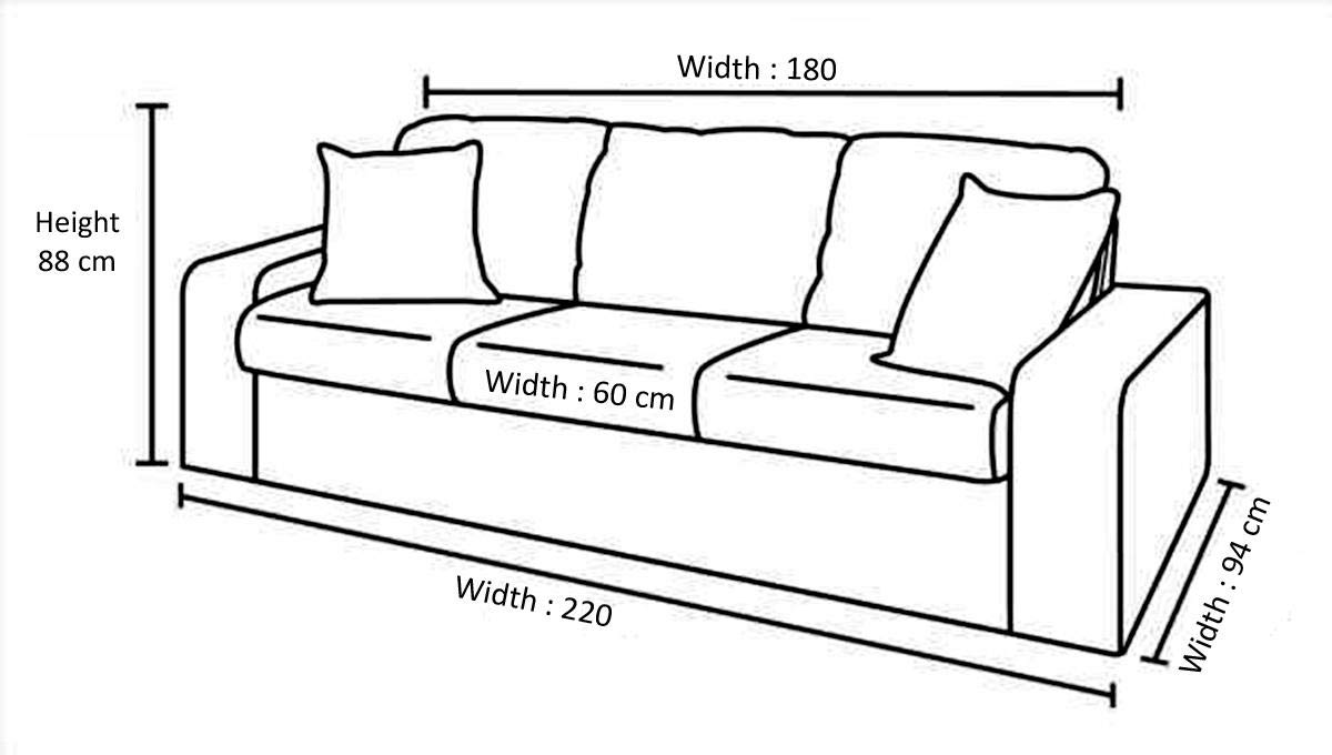 Galaxy Design Calypso 3 Seater Sofa – Pure Wood Base, Velvet Fabric, Beautiful Purple (Model GCS-564-44T)