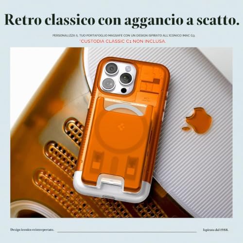 Classic C1 MagFit Portafoglio Magnetico 3 Carte MagSafe & Pixelsnap