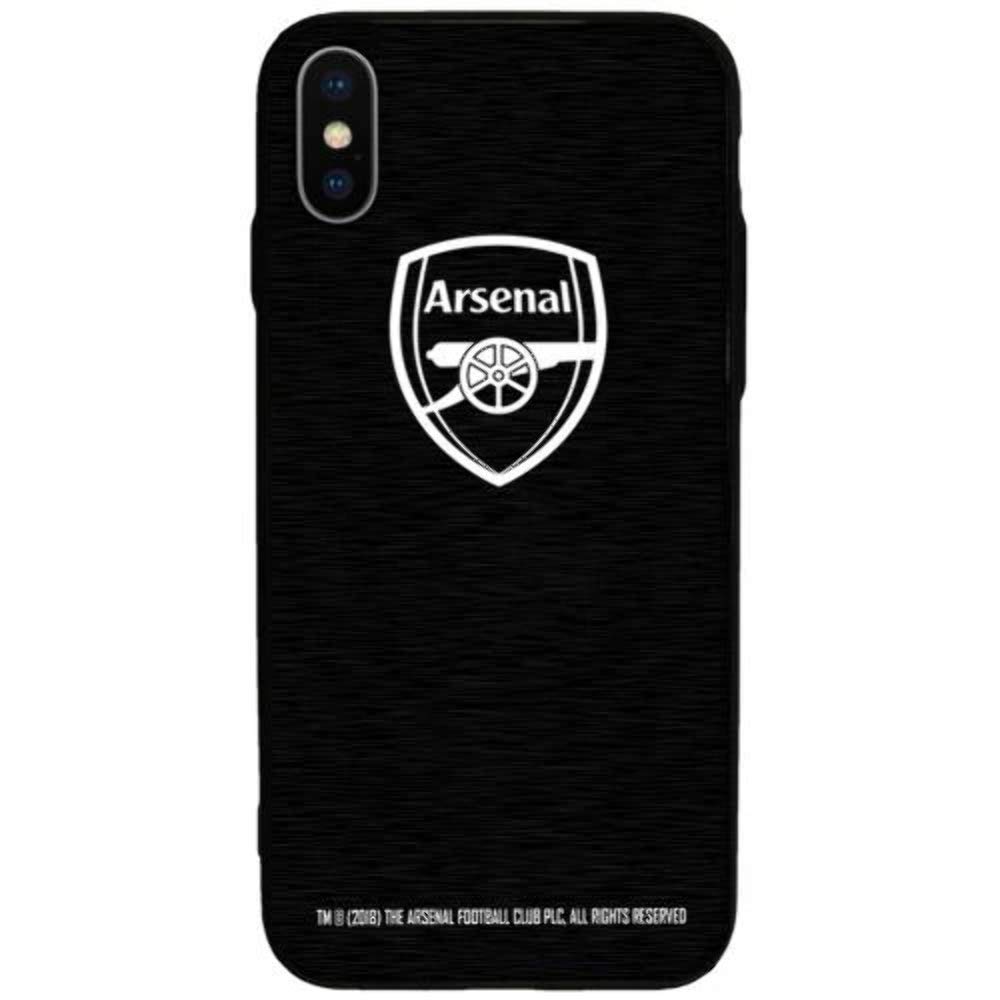 Arsenal iPhone X Case – Aluminium Style Cases for iPhone X – Arsenal Football Gifts – – FC Arsenal Memorabilia - Apple iPhone Accessories