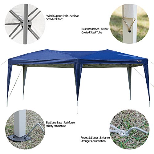 Vingli 10 X 20 Pop Up Ez Instant Folding Outdoor Canopy Party