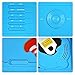 UEME Portable DVD CD Player with 9 Inch LCD Screen, Car Headrest Canvas Case, Remote Control, SD Card Slot and USB Port, Personal DVD Player with Rechargeable Battery PD-0093 (Blue)