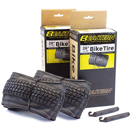 Eastern Bikes Premium Upgrade 26 x 1.95 Inch Tire with Tools. Fits Bicycles with 26 x 1.75 or 26 x 2.125 Rim or Wheels. - Thumbnail 4