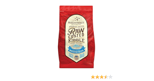 stella and chewy raw coated kibble whitefish