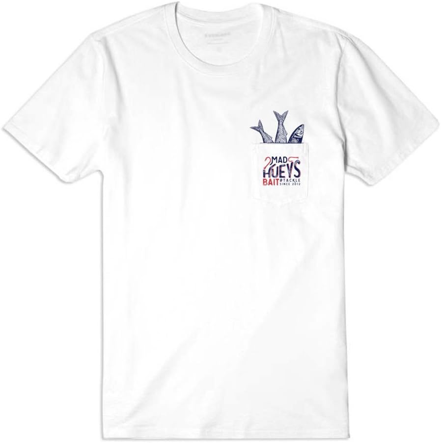 The Mad Hueys Pocket Bait T-Shirt (2X, White)