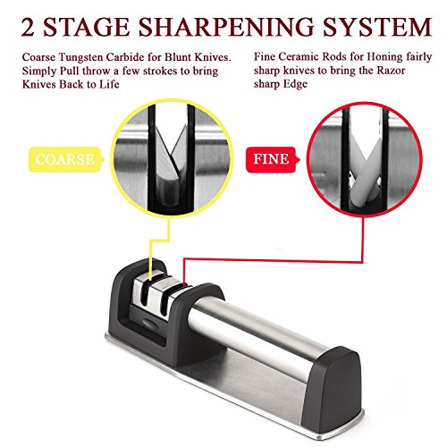 Купить Professional Knife Sharpener for Straight And Serrated Knives, 2