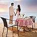 YEMYHOM Round Tablecloth 60 Inch Spill-Proof Oil-Proof Microfiber Table Cover Machine Washable Indoor Outdoor Circle Table Cloth for Spring Summer Party Picnic Camping (Red and White Checkered)