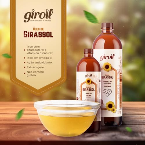 Óleo de Girassol Giroil Extra Virgem - 1 Litro
