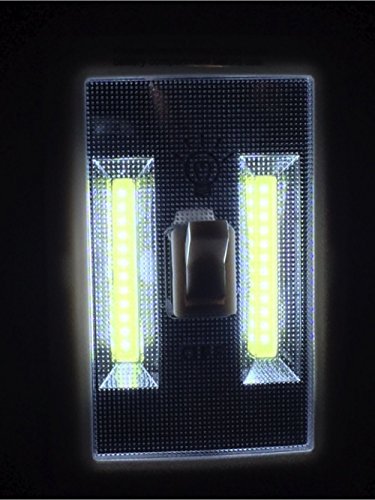 Promier LIGHT-SWITCH Battery Operated Cordless Light Super Bright COB LED Technology for Baby Nursery, Hallways, Bedrooms, Closets, RV's, Batteries Included!!!