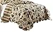 Waverly Laurel Springs Modern Farmhouse Floral 3-Piece Reversible Quilt Bedding Bedspread Set, King, Parchment