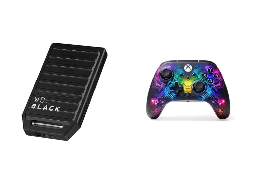 WD Black 1TB C50 Expansion Card for Xbox, Officially Licensed + PowerA Fusion Pro Wireless Controller for Xbox Series X|S with Lumectra, Officially Licensed and Works on Xbox One and Windows 10/11 Image