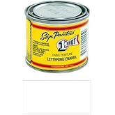 1 Shot Letter Enamel 103L Polar White 4Oz