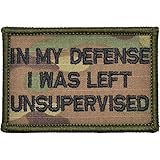 in My Defense I was Left Unsupervised - 2x3 Patch - Multiple Colors (Multicam)