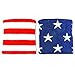 Red Lion Be Free Wristbands Mismatched Stars and Stripes Wristbands ( Navy / White / Red - One Size )