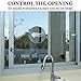 Sliding Door Lock Keyless for Child/Baby Safety Proofing Windows, Closets, Showers, Pools, Patios, and Sliding Doors - Childproof Safety Locks by All4Baby plus BONUS Sliding Door