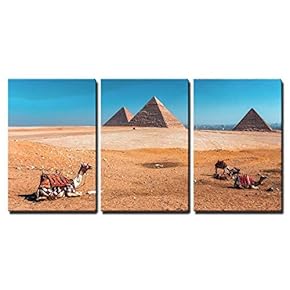 Pyramid of Giza in Egypt x3 Panels