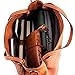 WISHESGEM Women Handbags Top-Handle Fashion Hobo Tote Bags PU Leather Shoulder Satchel Bags Brown,Medium