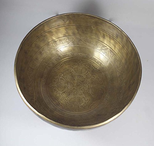 10.5 Inch Double Carving Handmade Tibetan Singing Bowl