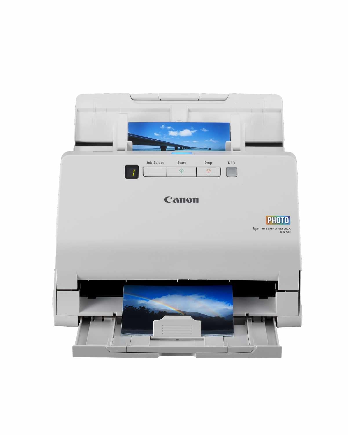 Canon Scanner imageFORMULA RS40 | Dokumentenscanner | Fotoscanner | Duplex Scanner mit Einzug & USB | 60 Blatt Einzug | Integrierte Canon CaptureOnTouch Software | Integrierte OCR I PDF I PNG I JPG