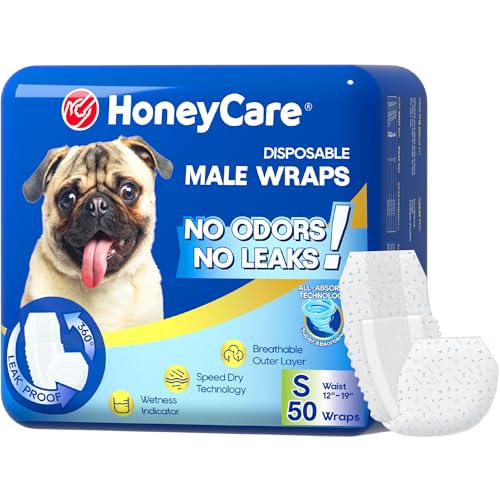 HONEY CARE All-Absorb Male Dog Wraps