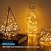 Homestarry 2 Set Fairy Lights Christmas String Lights Battery Operated 8 Modes 50 LED 16.4' Portable Twinkle Firefly Lights Remote Timer for Bedroom Garden Party Decoration, Warm White