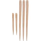 Weaving Needle 5Pcs Diy Wooden Big Eye Knitting Needles Tapestry Weaving Crafts Tools Wooden Big Eye Knitting Needles