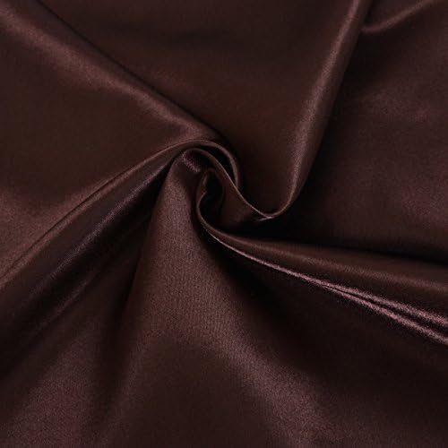 LOVWY 12 x 108 Inches Pack Of 3 PCS Satin Table Runner For Wedding Party Engagement Event Birthday Graduation Banquet Decoration (Colors Optional) (3, Coffee)