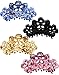 Prettyou 3.5 Inches Effortless Beauty Assorted Hollow flowers Hair patterns Hair Claws，4-count (A)