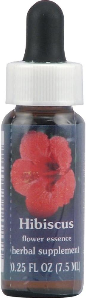 Flower Essence Services Supplement Dropper, Hibiscus, 0.25 Ounce