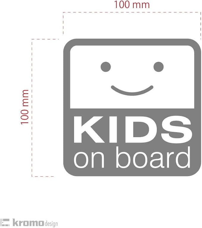 Amazon Kromo Design 子ども Kids 乗ってます カッティング ステッカー 車用 切り文字 屋外 耐候5 7年 防水 耐水 おしゃれ 全27色 Ks 001 カーステッカー ベビー マタニティ 通販