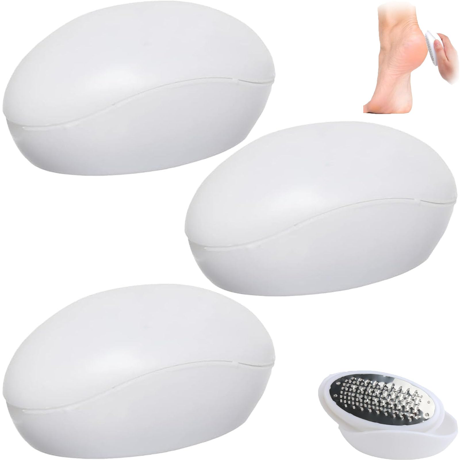 3 PCS Foot Grater Glass Foot File Foot Grater Hard Skin Remover Foot Scraper Glass Foot Files for Hard Skin Foot Scraper Hard Skin Remover Foot Grinder Hard Skin Compact and Easy to Carry