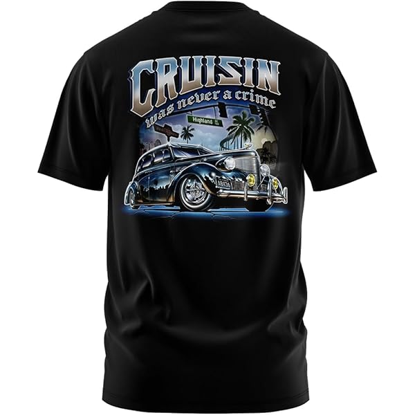 Rollin Hard Old Style Graphic T-Shirt (Small, Black
