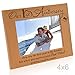 KATE POSH Our First (1st) Anniversary Engraved Natural Wood Picture Frame - They say The 1st Year is The Hardest, but When You Married Your Best Friend, Nothing Could be Easier (4x6 Horizontal)