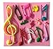 QTMY Music Notation Silicone Decorating Cake Candy Making Molds