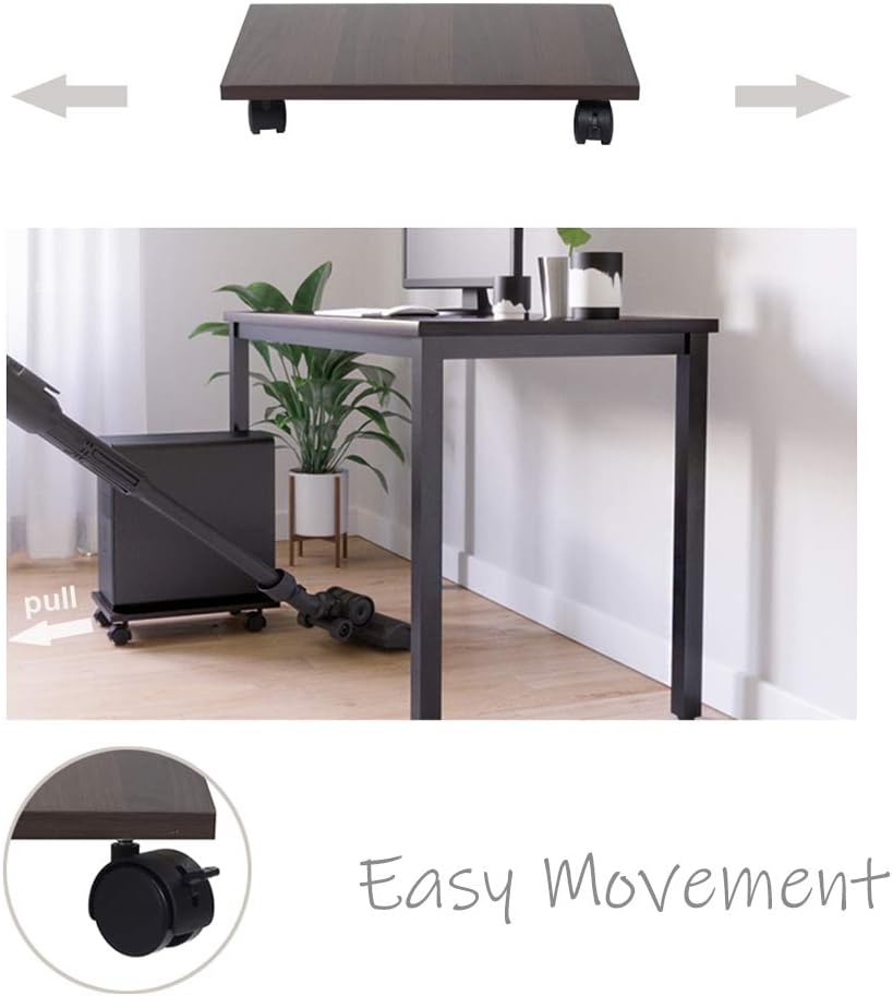 Bestier CPU Stand PC Cart Computer Tower Stand Cart Floor PC Stand CPU Holder with Wheels Under Desk : Office Products