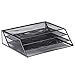 1InTheOffice 3 Tiers File Folder Organizer, Desk Sorter, Black Mesh