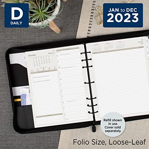 ATAGLANCE 2023 Daily Planner Refill, Hourly, 94800 DayTimer, 81/2