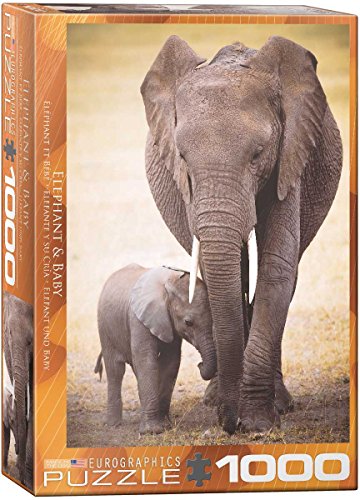 Eurographics Elephant and Baby 1000-Piece Puzzle