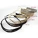 MERRYLIGHT Elastic Stretch Scrunchie Srunchy 4 Thin Braids Headband Plaited Synthetic Braid Hair Band Hair Piece (Ash Blonde-M24/88)