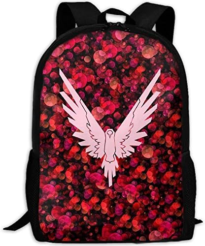 Pink Logan Paul Logo Maverick Fashion Backpack College School Laptop Bag Daypack Travel Shoulder Bag For Unisex