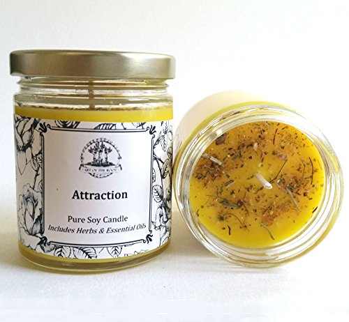 Attraction Soy Spell Candle for Prosperity, Abundance, Love & Money Wiccan, Pagan, Hoodoo, Magick