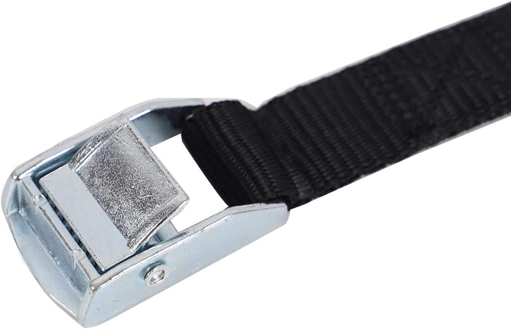 XSTRAP Cam Buckle Straps 6PK 8FT Powersports Tie-Downs 1-Inch Black: Home Improvement