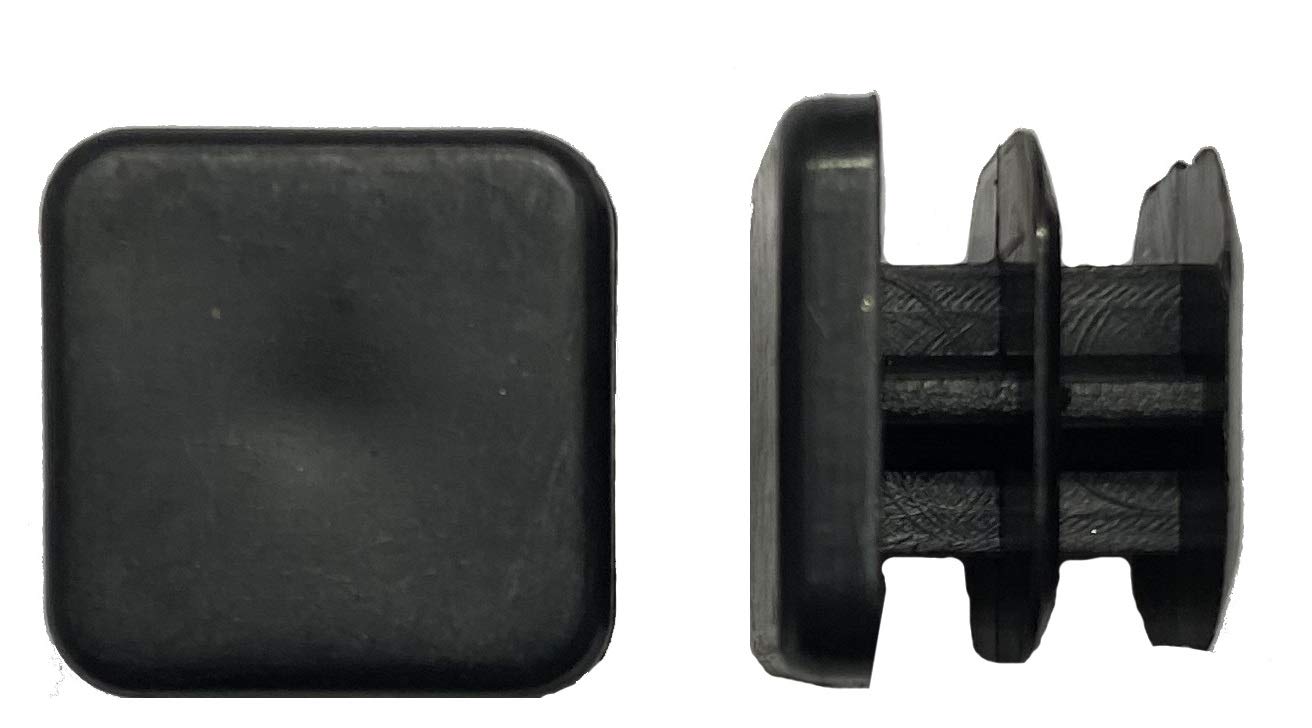 dexierp Protection Force 1/2" 13mm (Pack of 10) Square OD Tubing Plastic Insert Plug, Tubing Post End Cap, Chair Glide